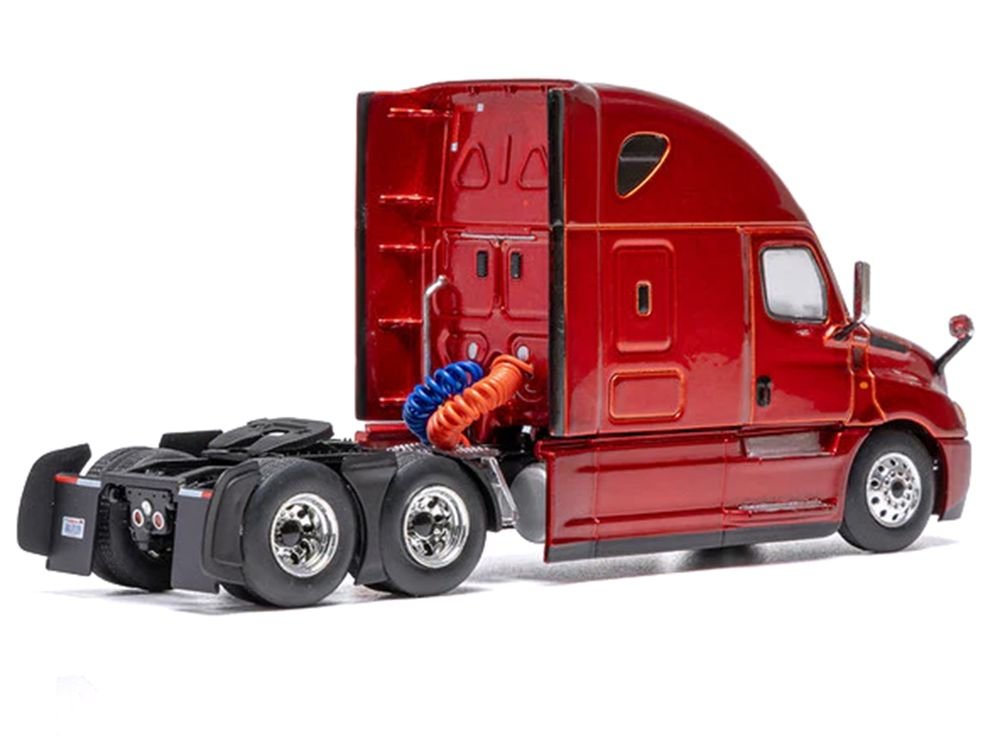2018 Freightliner Cascadia Truck Tractor Red Metallic 1/64 Diecast Model by IXO Models view 3
