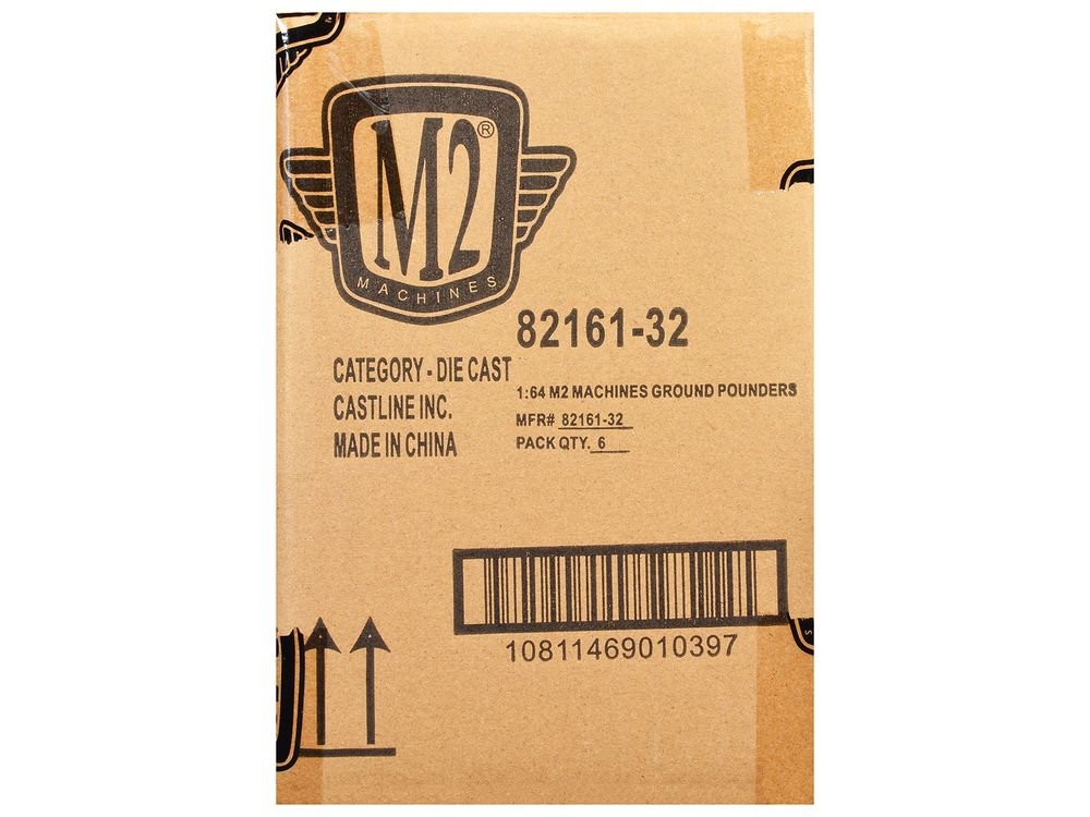 "Ground Pounders" 6 Cars Set Release 32 IN DISPLAY CASES Limited Edition 1/64 Diecast Model Cars by M2 Machines view 4