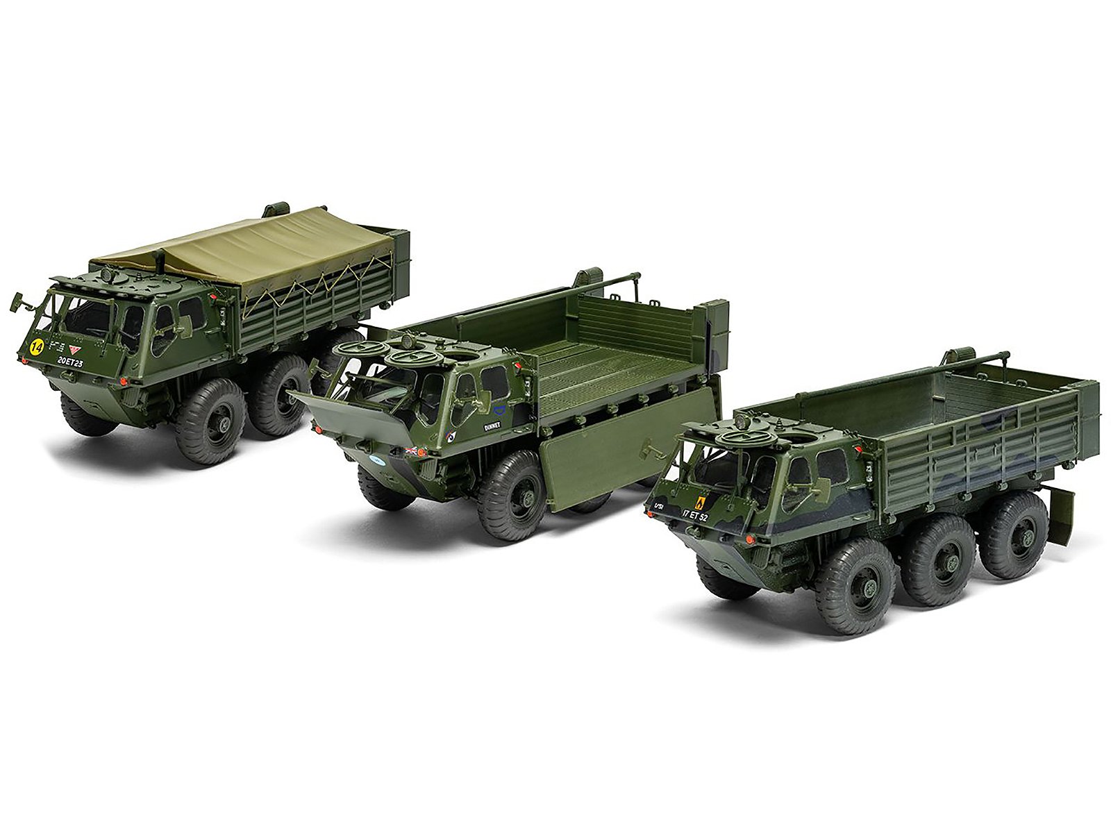 Level 3 Model Kit Alvis FV622 Stalwart Mk.2 Military Truck with 3 Scheme Options 1/35 Scale Plastic Model Kit by Airfix view 3