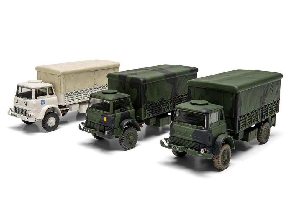 Level 1 Model Kit British Army 4-ton 4x4 GS Truck with 3 Scheme Options 1/76 Scale Plastic Model Kit by Airfix view 3