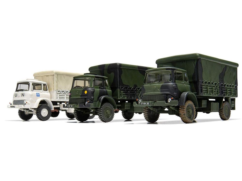 Level 1 Model Kit British Army 4-ton 4x4 GS Truck with 3 Scheme Options 1/76 Scale Plastic Model Kit by Airfix view 4