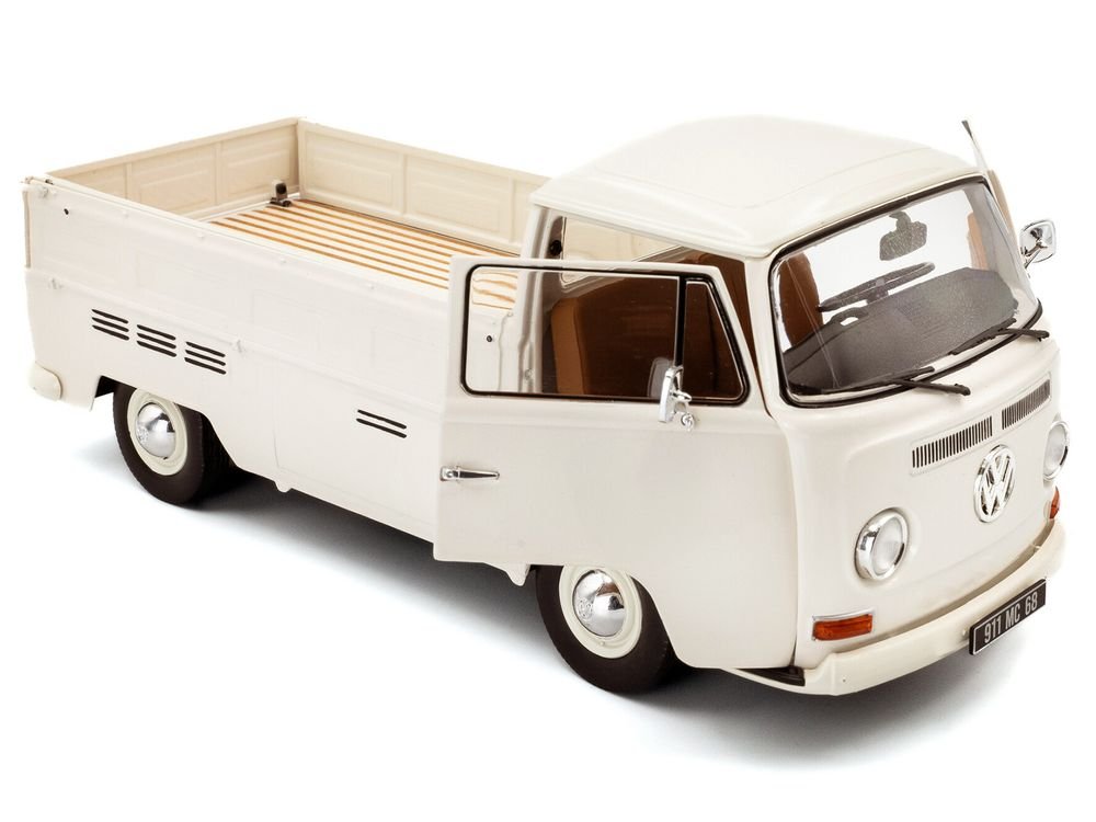 1968 Volkswagen T2 Pickup Truck Beige 1/18 Diecast Model Car by Solido view 2