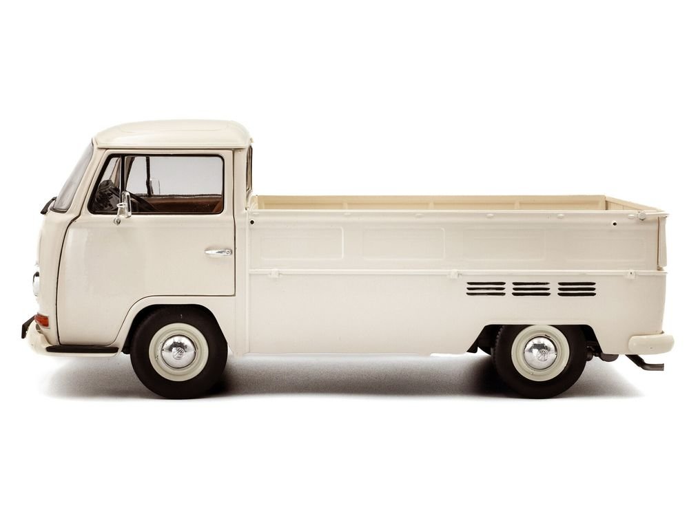 1968 Volkswagen T2 Pickup Truck Beige 1/18 Diecast Model Car by Solido view 3