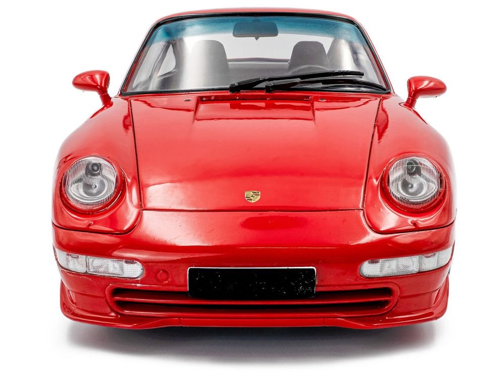 1997 Porsche 911 (993) Carrera RS Guards Red 1/18 Diecast Model Car by Solido view 4