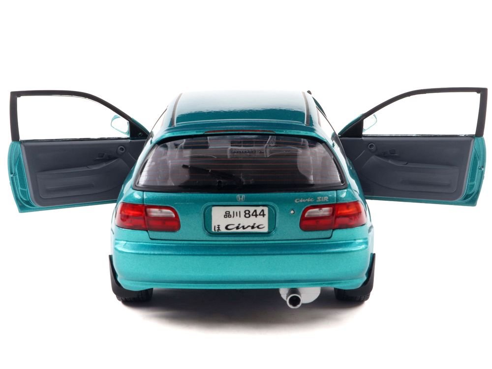 1991 Honda Civic (EG6) RHD (Right Hand Drive) Aztec Green Metallic 1/18 Diecast Model Car by Solido view 4