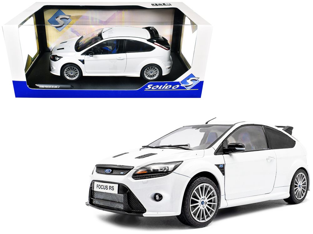2009 Ford Focus RS MK2 Frozen White 1/18 Diecast Model Car by Solido