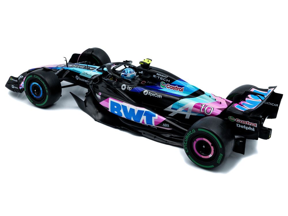 Alpine A524 #10 Pierre Gasly "BWT" 3rd Place Formula One F1 "Sao Paulo GP" (2024) "Competition" Series 1/18 Diecast Model Car by Solido view 3