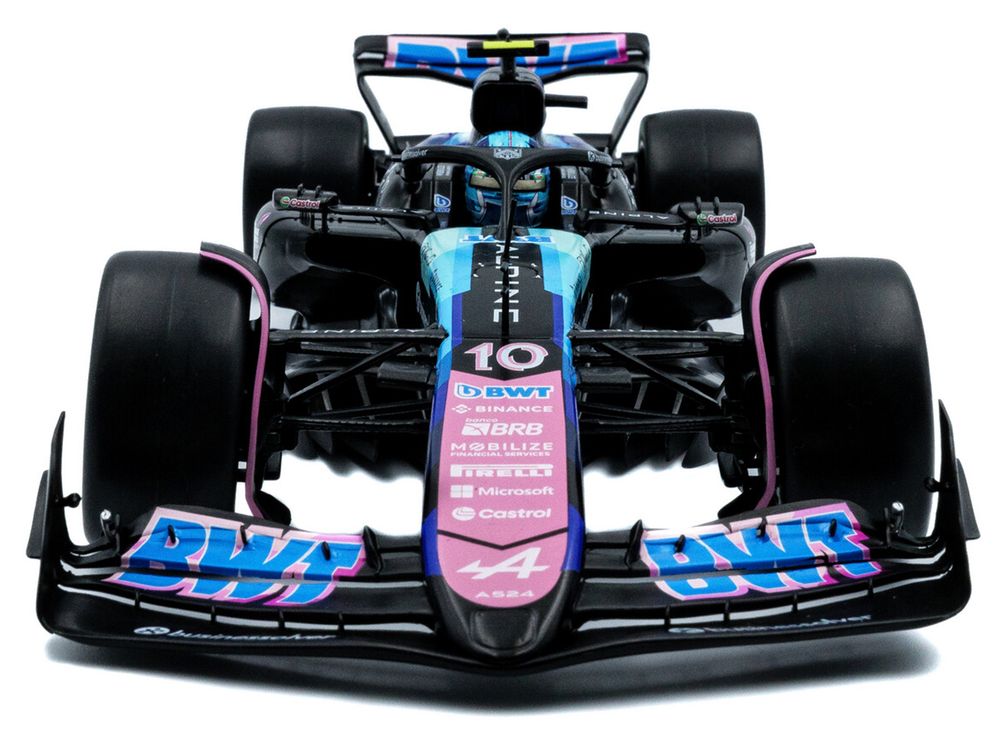 Alpine A524 #10 Pierre Gasly "BWT" 3rd Place Formula One F1 "Sao Paulo GP" (2024) "Competition" Series 1/18 Diecast Model Car by Solido view 5