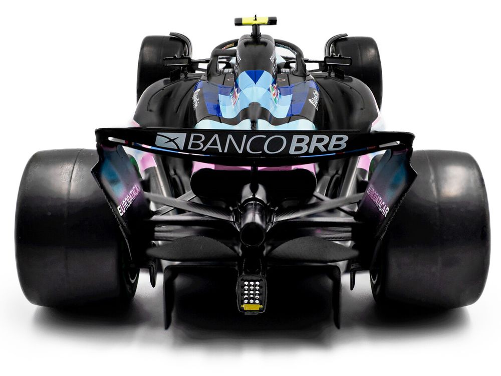 Alpine A524 #31 Esteban Ocon "BWT" 2nd Place F1 "Sao Paulo GP" (2024) "Competition" Series 1/18 Diecast Model Car by Solido view 5