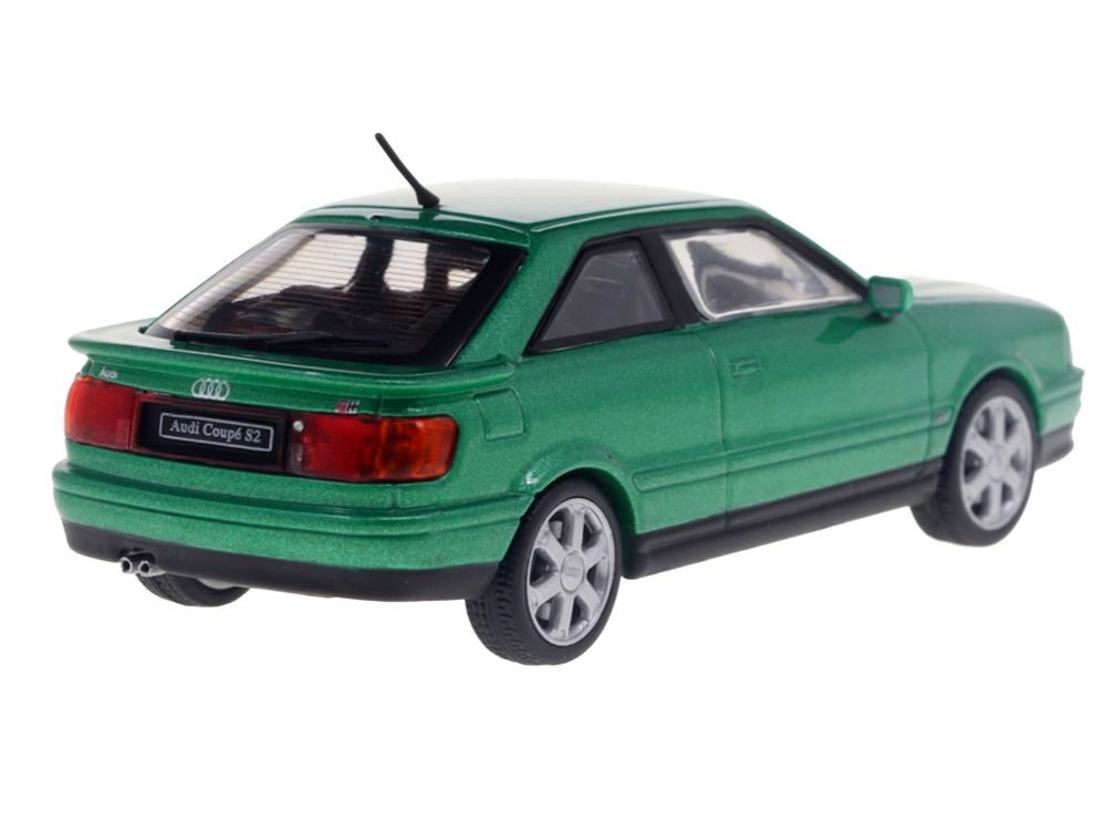 1994 Audi Coupe S2 Cricket Green Metallic 1/43 Diecast Model Car by Solido view 3