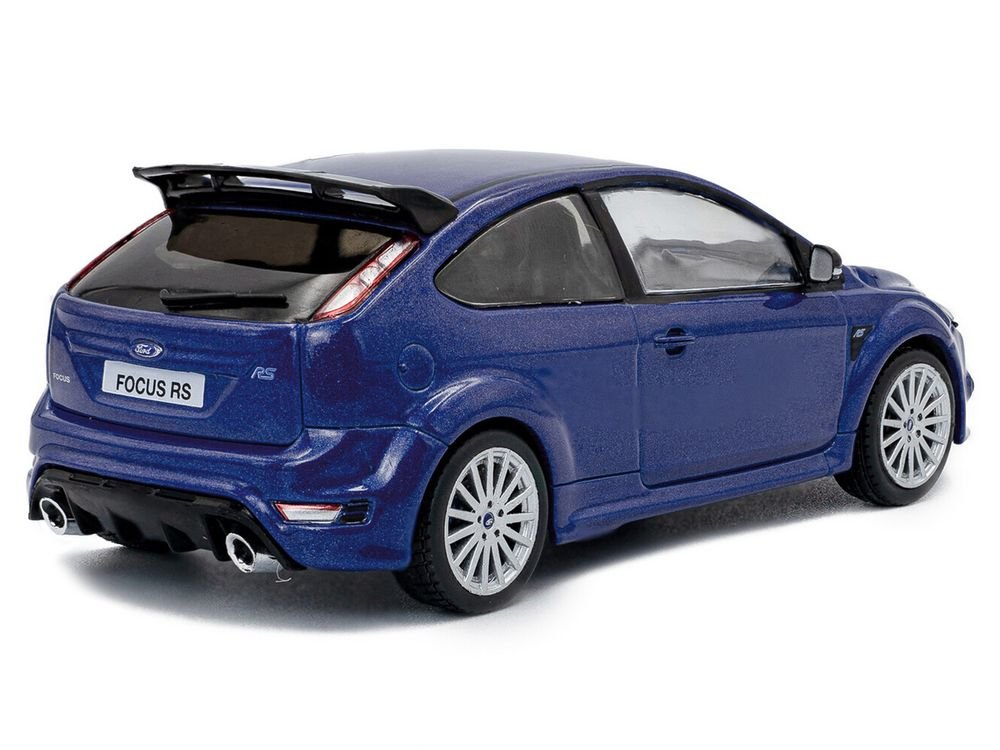 2010 Ford Focus MKII RS Indianapolis Blue Metallic 1/43 Diecast Model Car by Solido view 3