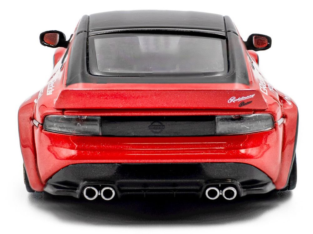 2022 Nissan Pandem Fairlady Z RHD (Right Hand Drive) Red Metallic with Black Top 1/43 Diecast Model Car by Solido view 5