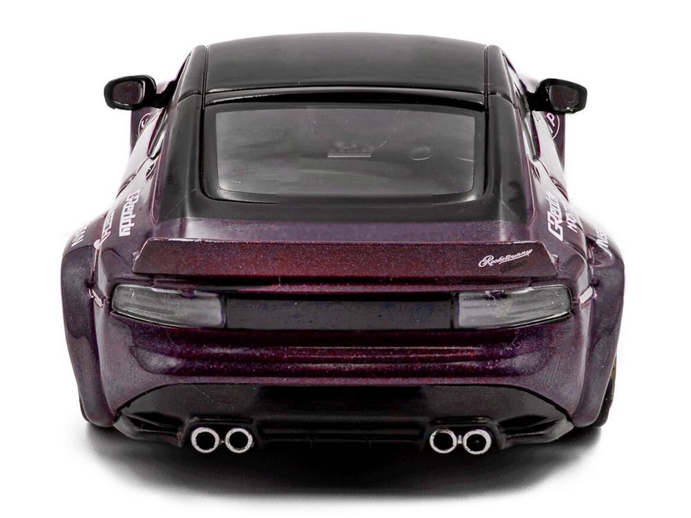 2022 Nissan Pandem Fairlady Z RHD (Right Hand Drive) Purple Metallic with Black Top 1/43 Diecast Model Car by Solido view 5