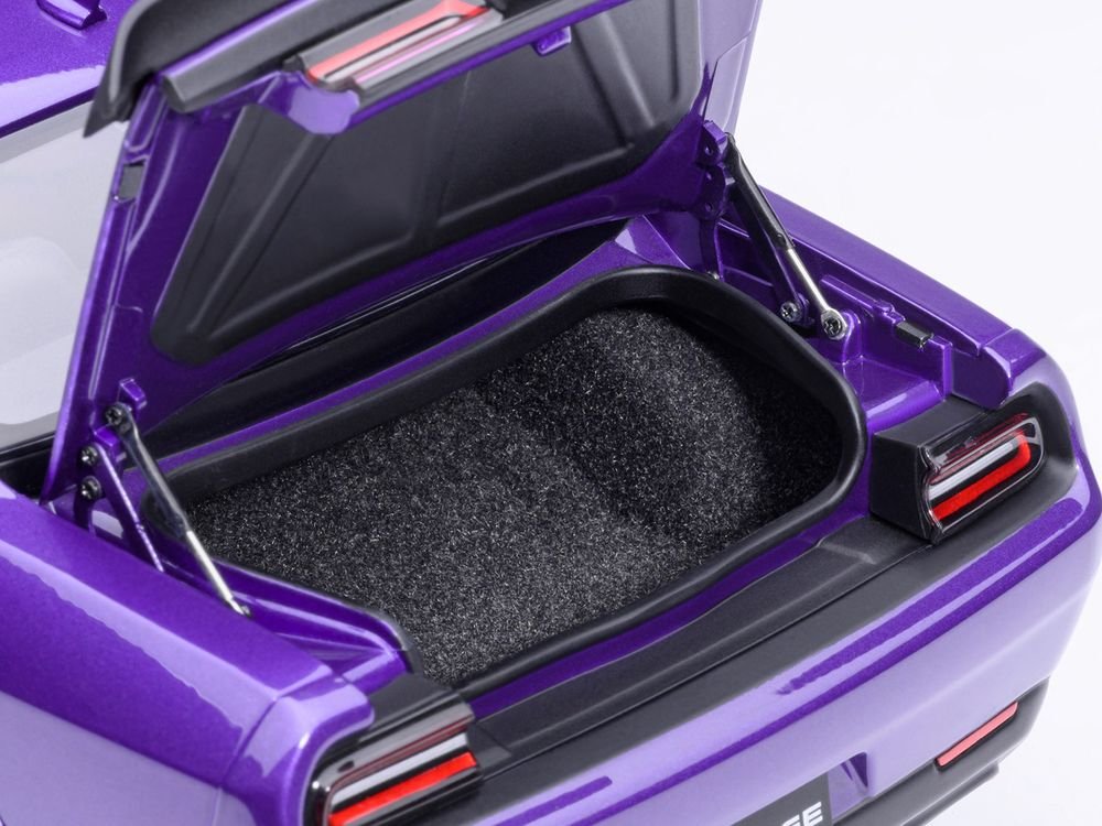 2023 Dodge Challenger SRT Super Stock Plum Crazy Purple 1/18 Model Car by Autoart view 5