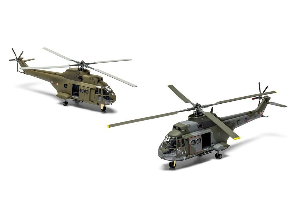 Level 2 Model Kit Westland Puma HC.1 Helicopter with 2 Scheme Options 1/72 Plastic Model Kit by Airfix view 2