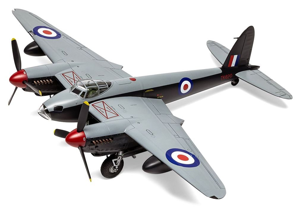 Level 2 Model Kit De Havilland Mosquito B.XVI/B.35/TT.35 Aircraft with 3 Scheme Options 1/72 Plastic Model Kit by Airfix view 2