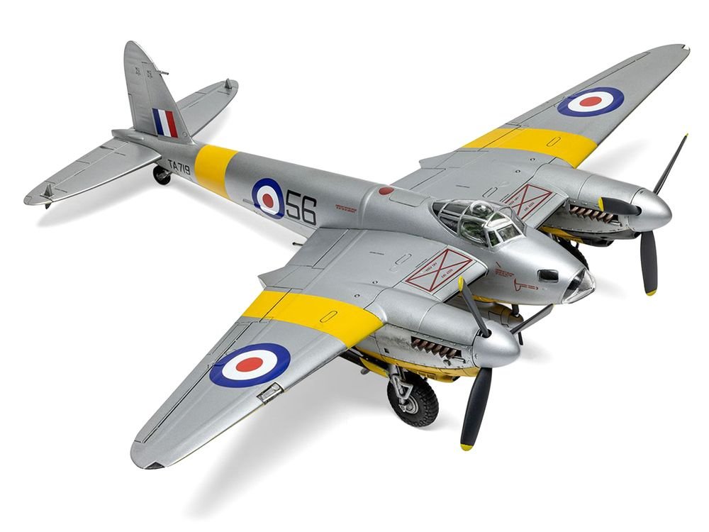 Level 2 Model Kit De Havilland Mosquito B.XVI/B.35/TT.35 Aircraft with 3 Scheme Options 1/72 Plastic Model Kit by Airfix view 3