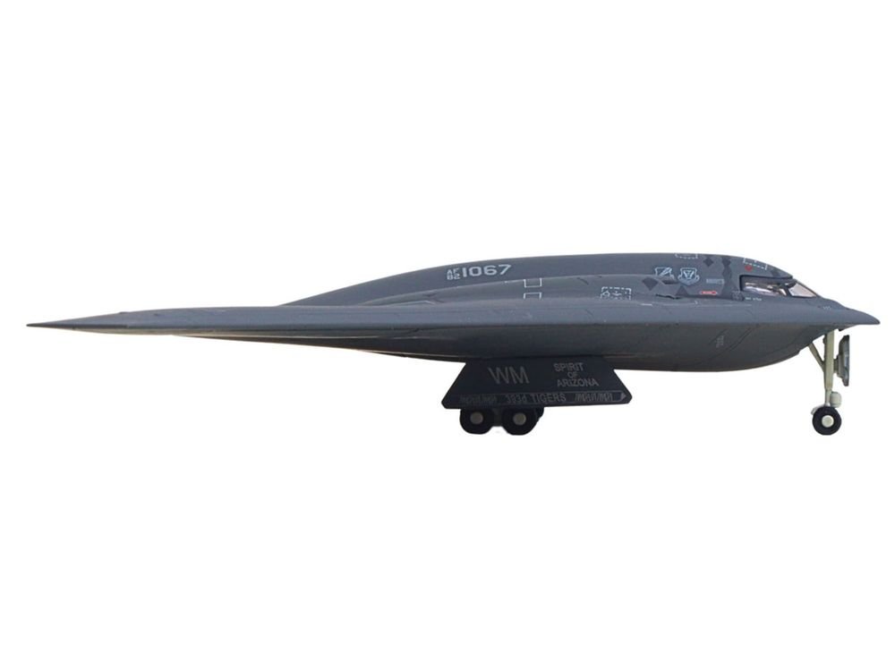 Northrop Grumman B-2A Spirit Stealth Bomber Aircraft "Spirit of Arizona 393rd Bomb Squadron 'Tigers' 509th Bomb Wing Whiteman Air Force Base" United States Air Force 1/200 Diecast Model by Herpa view 2