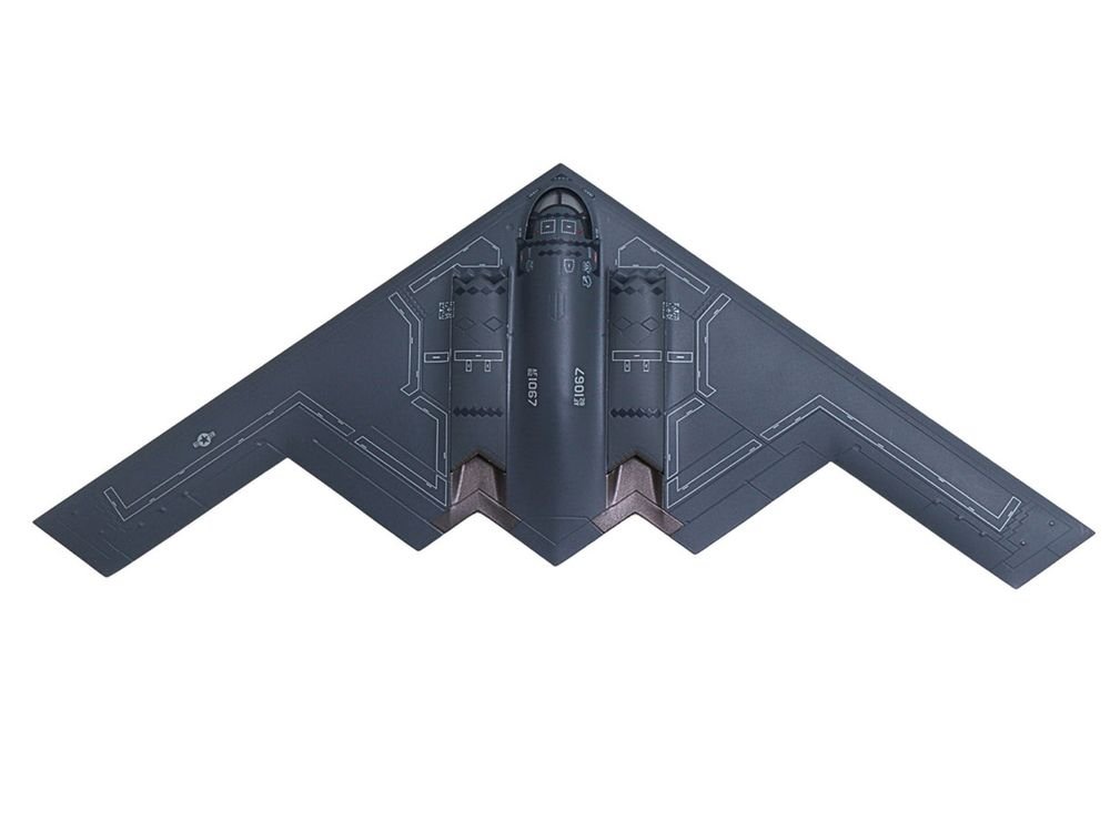 Northrop Grumman B-2A Spirit Stealth Bomber Aircraft "Spirit of Arizona 393rd Bomb Squadron 'Tigers' 509th Bomb Wing Whiteman Air Force Base" United States Air Force 1/200 Diecast Model by Herpa view 3