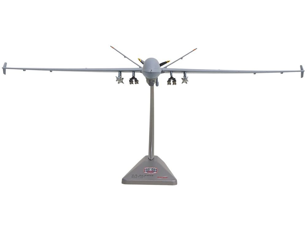General Atomics MQ-9A Reaper Block 5 UAV "New York Air National Guard 108th Attack Squadron Hancock Field Air National Guard Base" United States Air Force "Military" Series 1/72 Diecast Model by Herpa view 5