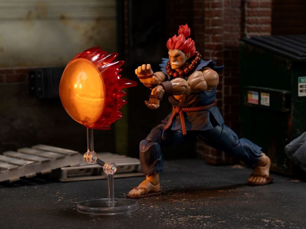 Akuma 6" Moveable Figure with Accessories and Alternate Head and Hands "Ultra Street Fighter II: The Final Challengers" (2017) Video Game Model by Jada view 3