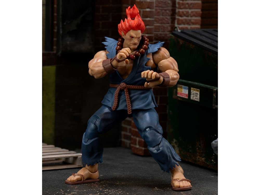 Akuma 6" Moveable Figure with Accessories and Alternate Head and Hands "Ultra Street Fighter II: The Final Challengers" (2017) Video Game Model by Jada view 4