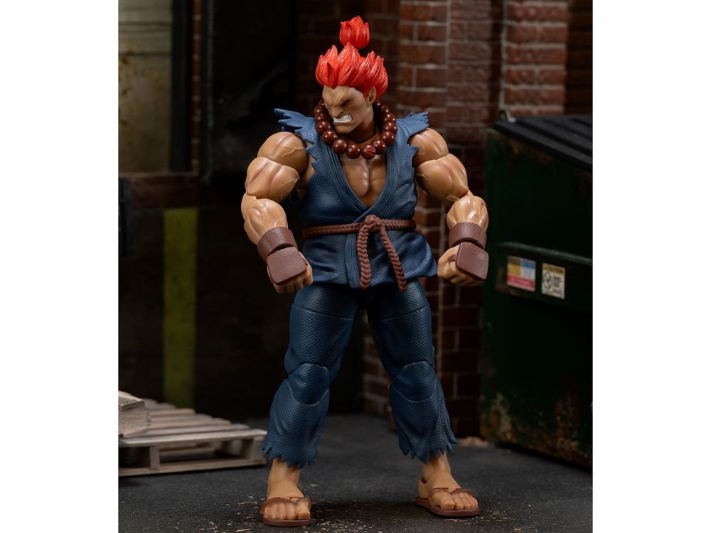Akuma 6" Moveable Figure with Accessories and Alternate Head and Hands "Ultra Street Fighter II: The Final Challengers" (2017) Video Game Model by Jada view 5