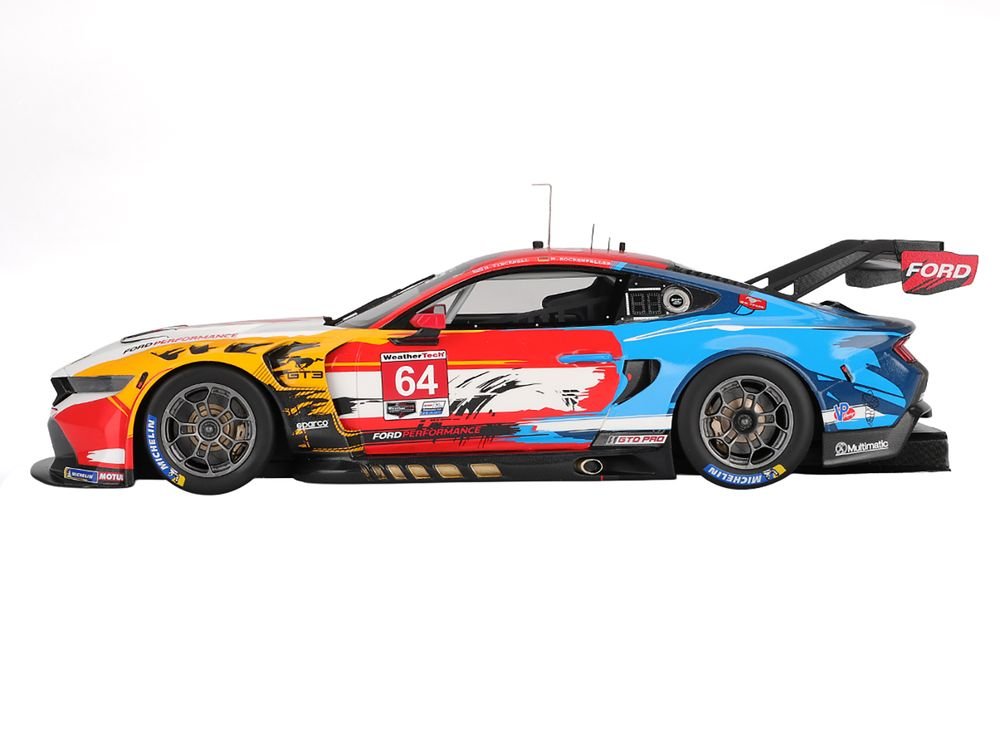 Ford Mustang GT3 #64 Mike Rockenfeller - Harry Tincknell "Ford Multimatic Motorsports" "Motul Course de Monterey - Laguna Seca" (2024) 1/18 Model Car by Top Speed view 3