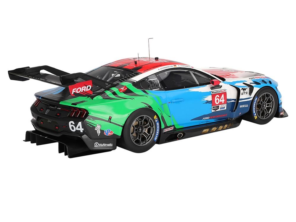 Ford Mustang GT3 #64 Mike Rockenfeller - Harry Tincknell "Ford Multimatic Motorsports" "Motul Course de Monterey - Laguna Seca" (2024) 1/18 Model Car by Top Speed view 5