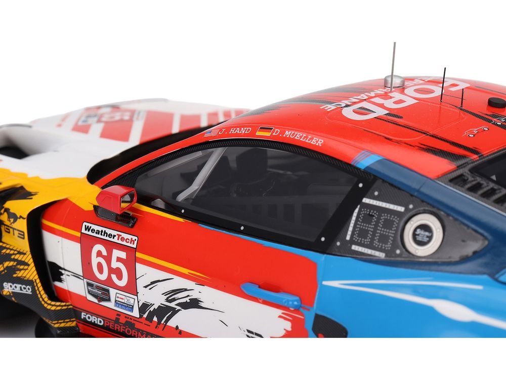 Ford Mustang GT3 #65 Joey Hand - Dirk Muller "Ford Multimatic Motorsports" "Motul Course de Monterey - Laguna Seca" (2024) 1/18 Model Car by Top Speed view 2