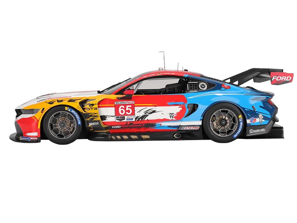 Ford Mustang GT3 #65 Joey Hand - Dirk Muller "Ford Multimatic Motorsports" "Motul Course de Monterey - Laguna Seca" (2024) 1/18 Model Car by Top Speed view 3
