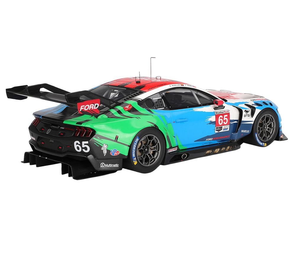 Ford Mustang GT3 #65 Joey Hand - Dirk Muller "Ford Multimatic Motorsports" "Motul Course de Monterey - Laguna Seca" (2024) 1/18 Model Car by Top Speed view 5