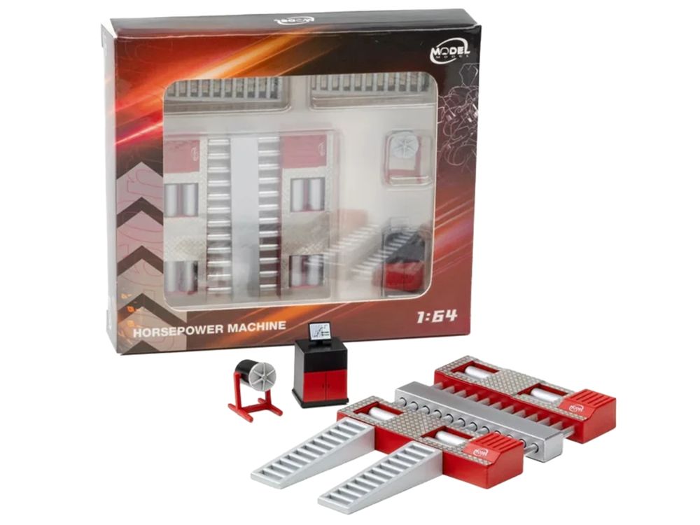 Horsepower Machine Red 1/64 Diecast Model by Model Model view 4
