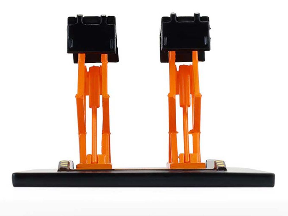 Automotive Double Scissor Lift Black and Orange "Double Scissor Lifts" Series 2 1/64 Diecast Model by Greenlight view 4