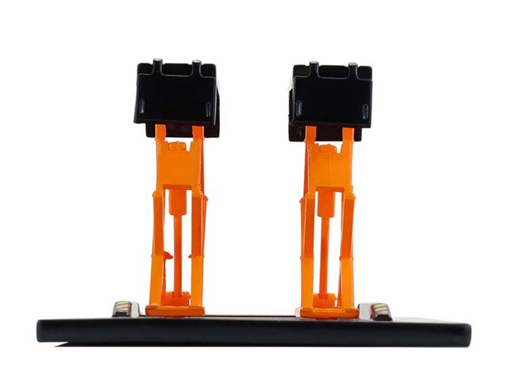 Automotive Double Scissor Lift Black and Orange "Double Scissor Lifts" Series 2 1/64 Diecast Model by Greenlight view 5