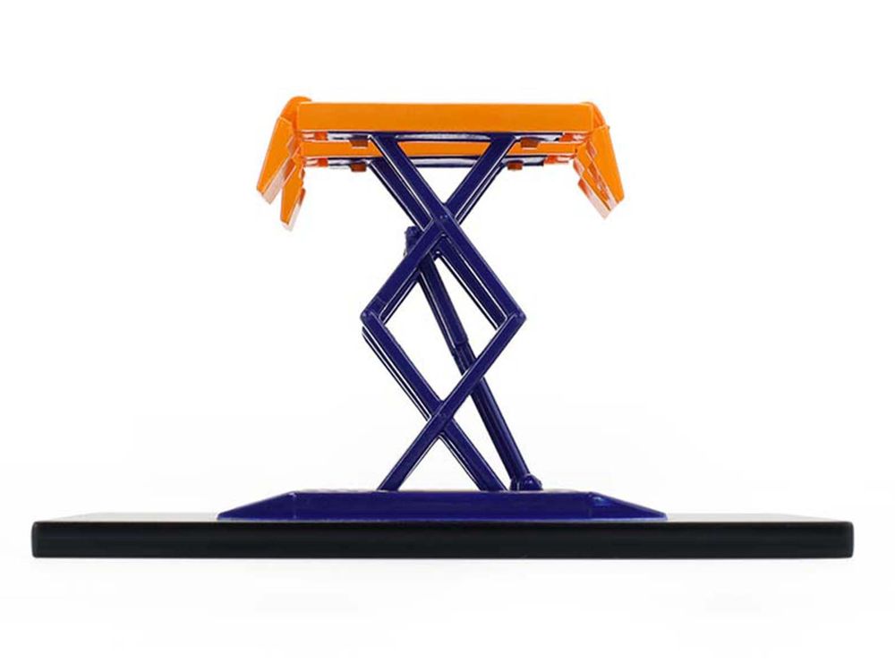 Automotive Double Scissor Lift "Union 76" Orange and Blue "Double Scissor Lifts" Series 2 1/64 Diecast Model by Greenlight view 4