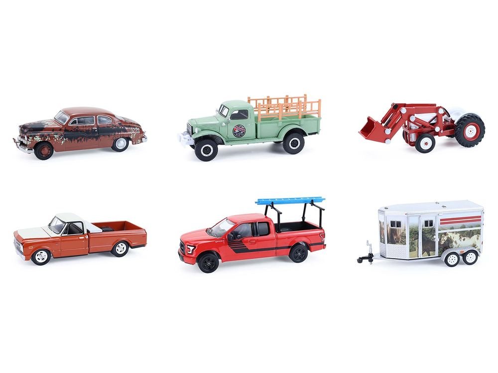 "Down on the Farm" Series 11 Set of 6 pieces 1/64 Diecast Models by Greenlight view 2