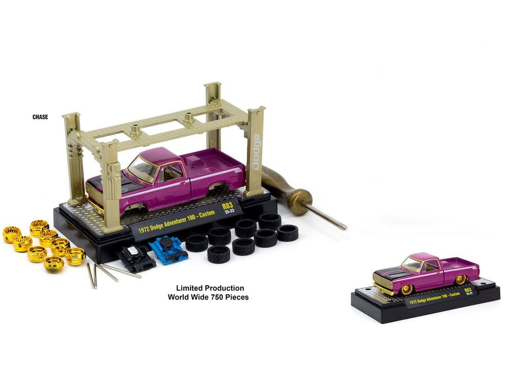 Model Kit 3 piece Car Set Release #83 Limited Edition to 6000 pieces Worldwide 1/64 Diecast Model Cars by M2 Machines view 3
