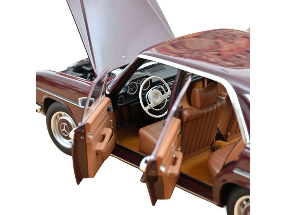 1968 Mercedes-Benz 200 Dark Red Brown 1/18 Diecast Model Car by Norev view 4