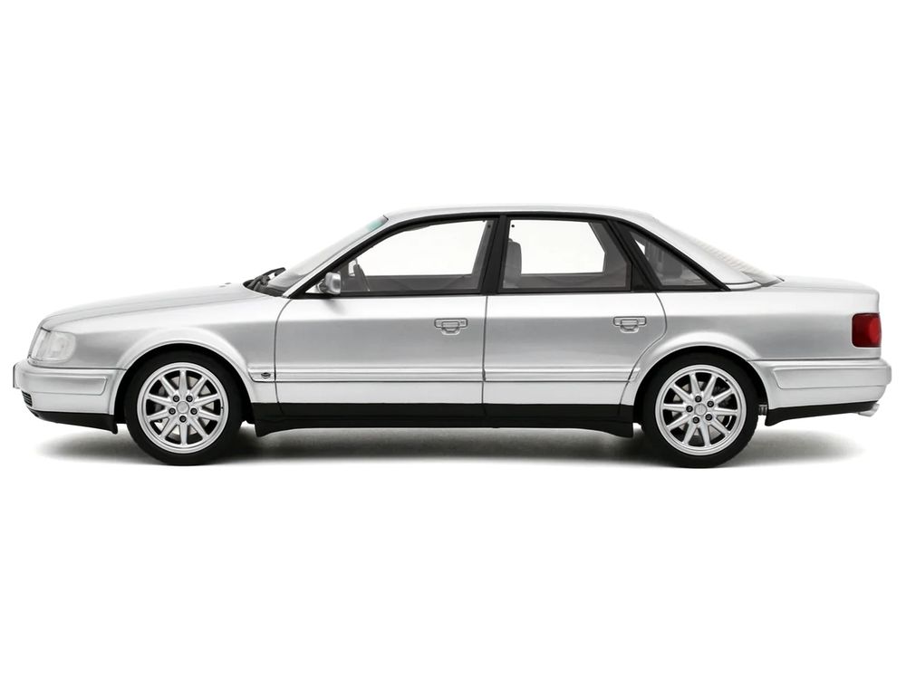 Audi S4 (C4) 4.2 V8 Crystal Silver Metallic Limited Edition to 2000 pieces Worldwide 1/18 Model Car by Otto Mobile view 4