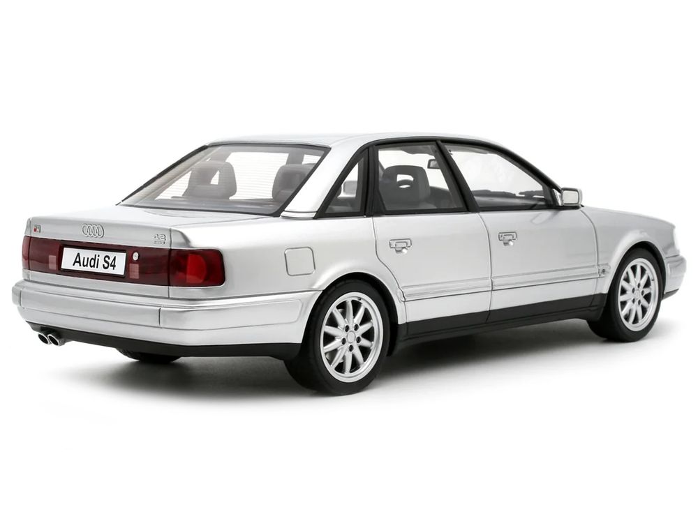 Audi S4 (C4) 4.2 V8 Crystal Silver Metallic Limited Edition to 2000 pieces Worldwide 1/18 Model Car by Otto Mobile view 5