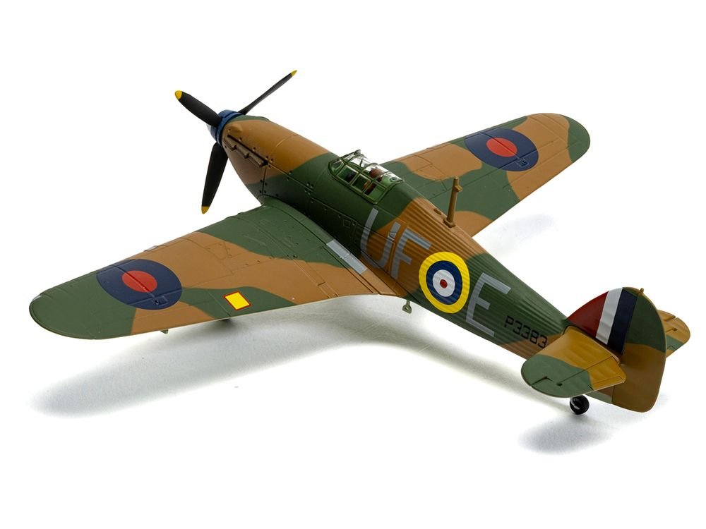 Hawker Hurricane Mk.I Fighter Aircraft "Pilot Officer William 'Billy' Fiske No. 601 Squadron Battle of Britain" (1940) British Royal Air Force "The Aviation Archive" Series 1/72 Diecast Model by Corgi view 2