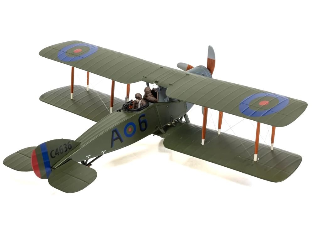 Bristol F-2B Fighter Aircraft "C4636 Devil-in-the-Dusk No. 39 Squadron" (1918) Royal Flying Corps "The Aviation Archive" Series 1/48 Diecast Model by Corgi view 2