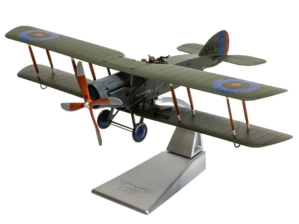 Bristol F-2B Fighter Aircraft "C4636 Devil-in-the-Dusk No. 39 Squadron" (1918) Royal Flying Corps "The Aviation Archive" Series 1/48 Diecast Model by Corgi view 3