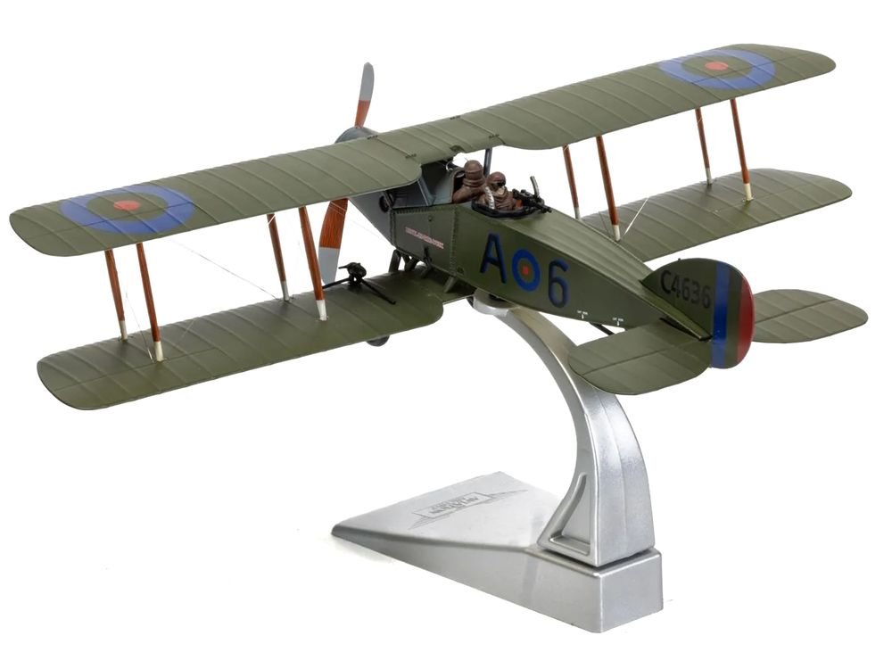 Bristol F-2B Fighter Aircraft "C4636 Devil-in-the-Dusk No. 39 Squadron" (1918) Royal Flying Corps "The Aviation Archive" Series 1/48 Diecast Model by Corgi view 4
