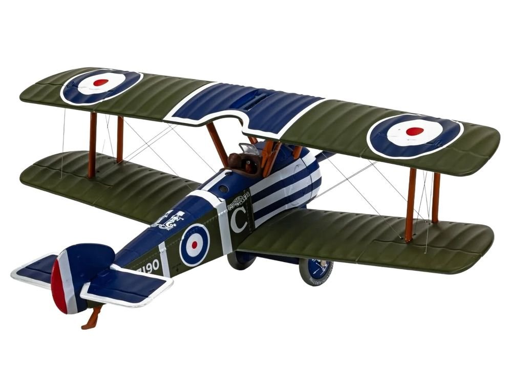 Sopwith Camel F.1 Aircraft "B7190 Donner Wetter! 'C' Flight No. 10 Squadron" (1918) Royal Naval Air Service "The Aviation Archive" Series 1/48 Diecast Model by Corgi view 2