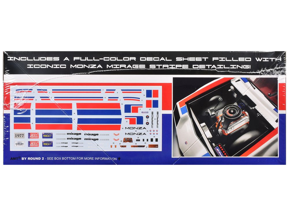 Skill 2 Model Kit 1977 Chevrolet Monza Mirage Wide Body "Street Machine" 1/25 Scale Model by AMT view 2