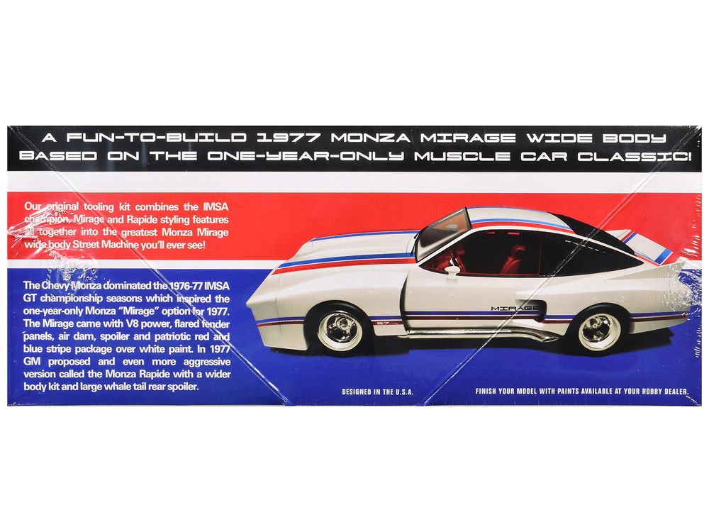 Skill 2 Model Kit 1977 Chevrolet Monza Mirage Wide Body "Street Machine" 1/25 Scale Model by AMT view 3