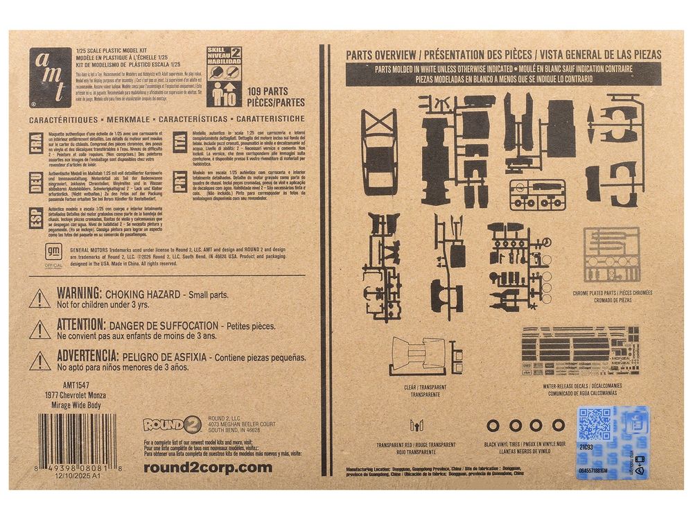 Skill 2 Model Kit 1977 Chevrolet Monza Mirage Wide Body "Street Machine" 1/25 Scale Model by AMT view 4