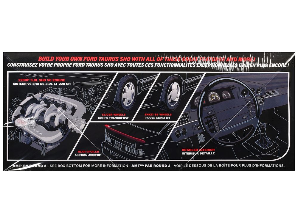Skill 2 Model Kit 1991 Ford Taurus SHO 1/25 Scale Model by AMT view 2